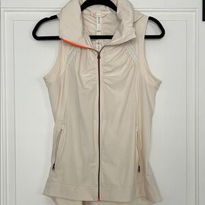 Lululemon Cream Sleeveless Zip-Up Vest